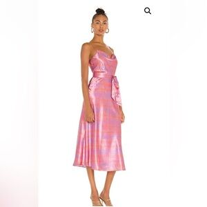 LIKELY Vittoria Tie Dye Satin Midi Dress 💕 NWT size 0 and 4